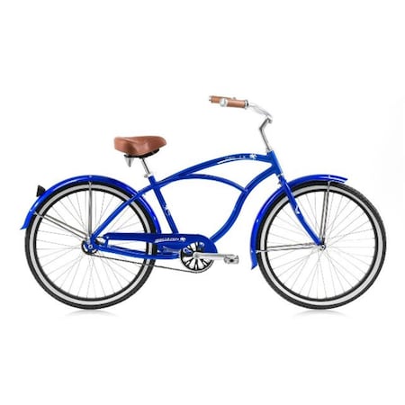 Micargi 26 in. Tahiti Mens Beach Cruiser Bicycle, Dark Blue & Black MI332849